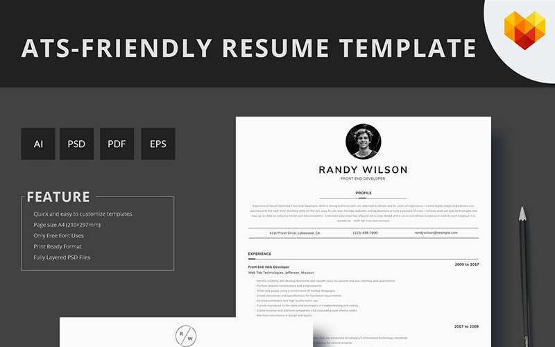 Detail Ats Friendly Resume Template Nomer 19