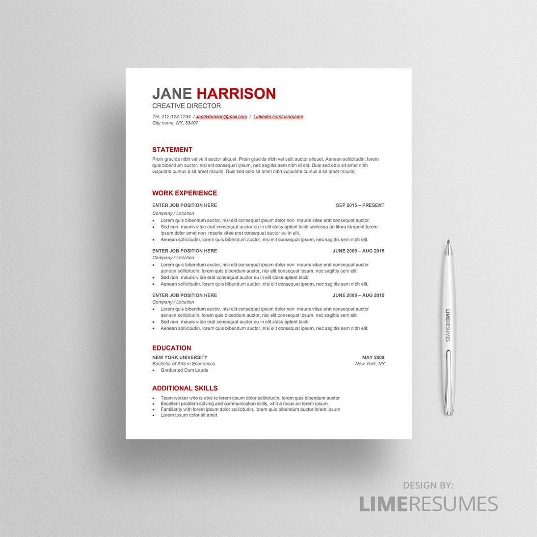 Detail Ats Friendly Resume Template Nomer 22