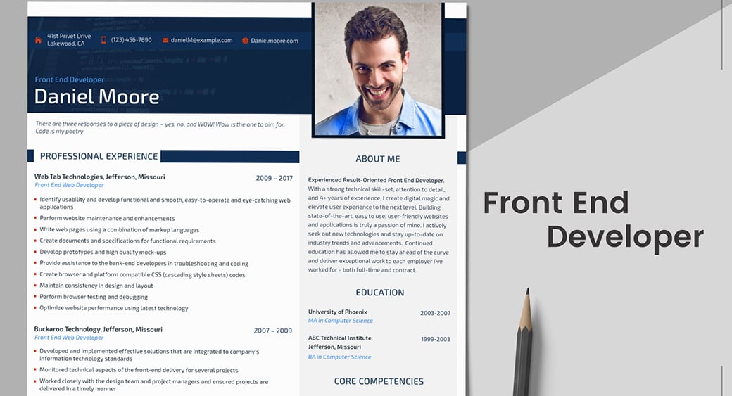 Detail Ats Friendly Resume Template Nomer 31