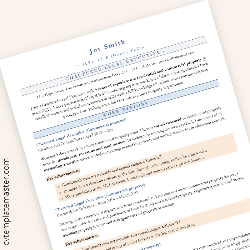 Detail Ats Friendly Resume Template Nomer 37