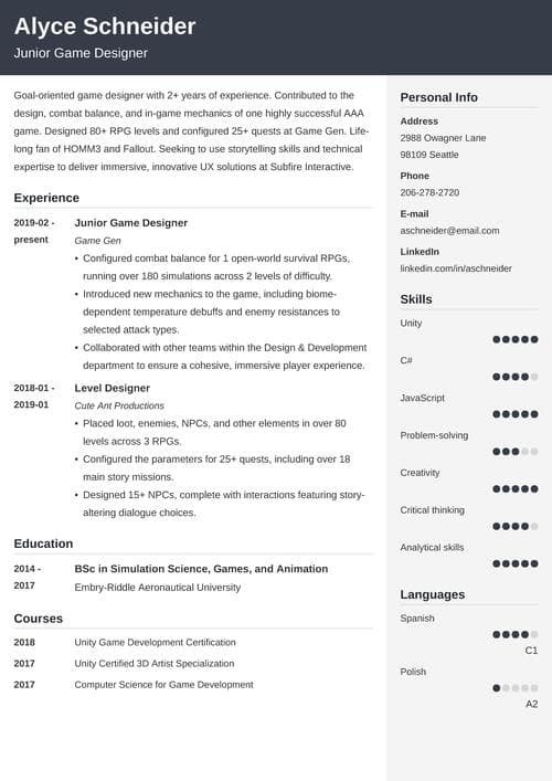 Detail Ats Friendly Resume Template Nomer 5