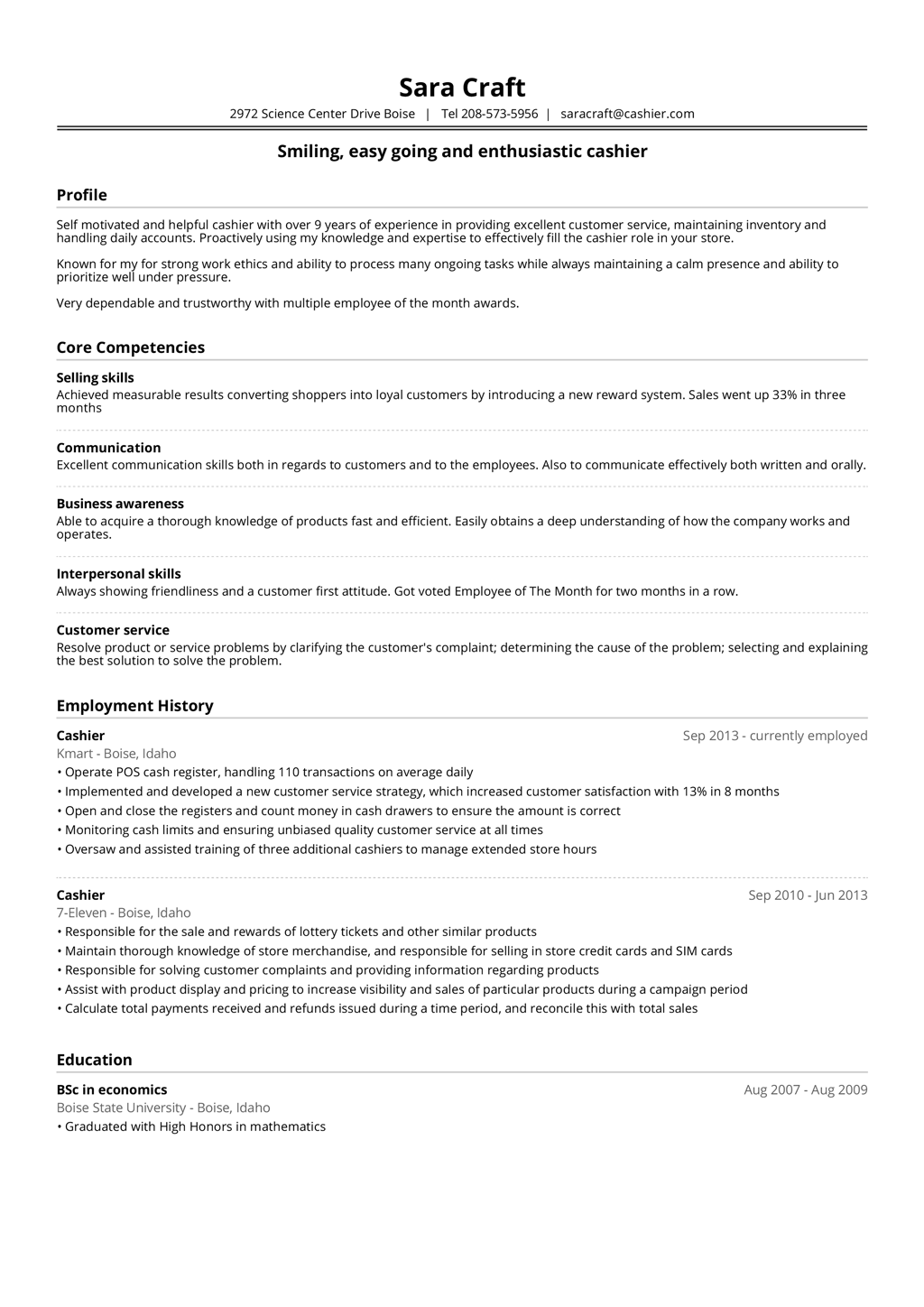 Detail Ats Friendly Resume Template Free Nomer 11