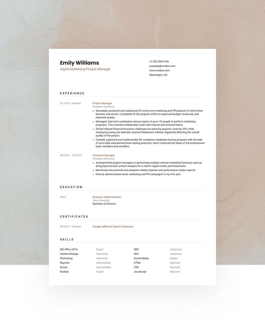 Detail Ats Friendly Resume Template Free Nomer 14