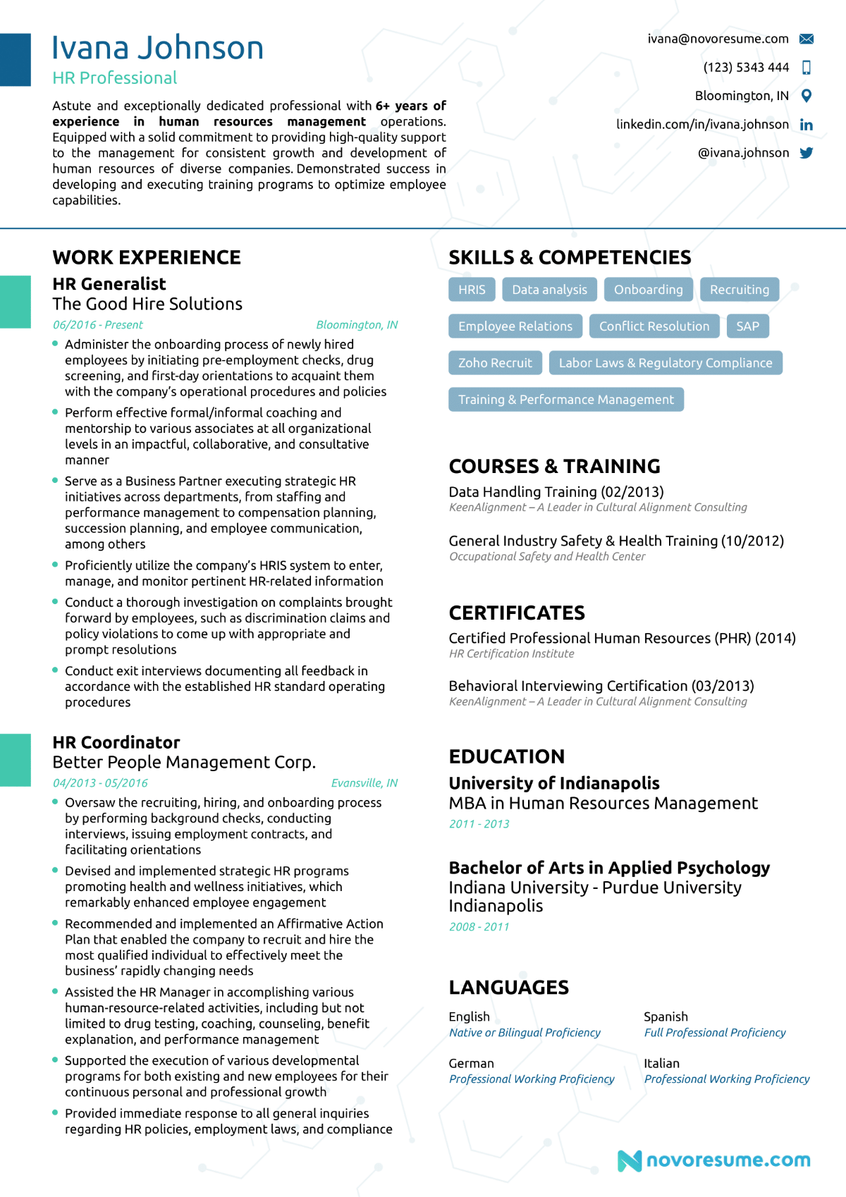 Detail Ats Friendly Resume Template Free Nomer 3