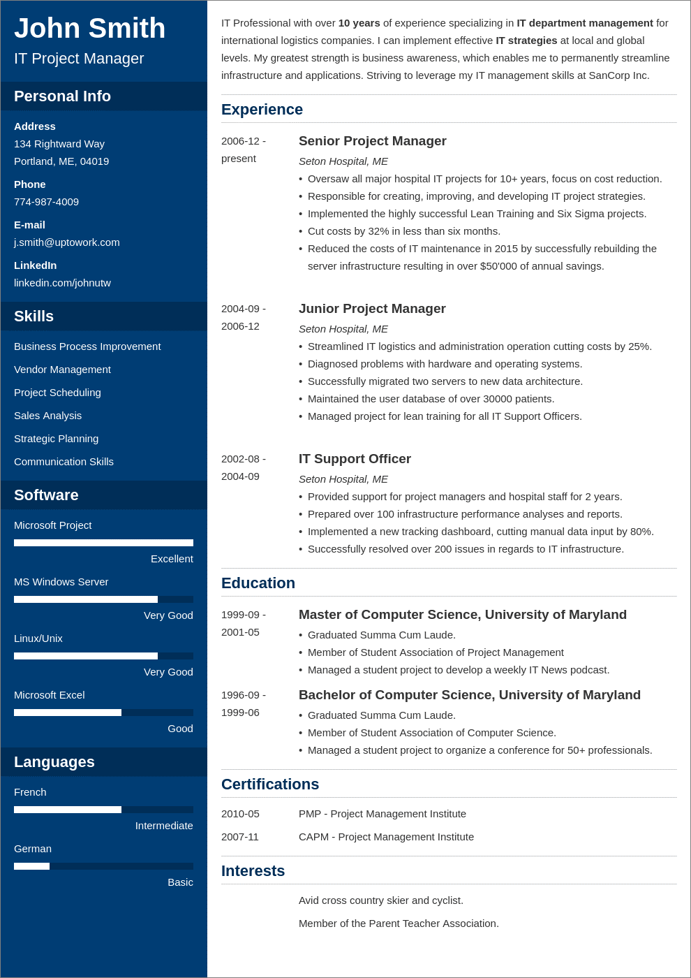 Detail Ats Friendly Resume Template Free Nomer 44