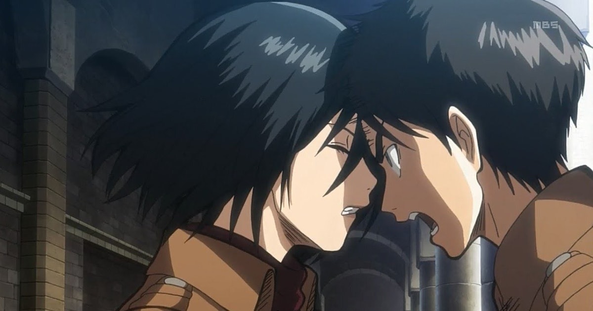Detail Attack On Titan Mikasa And Eren Kiss Nomer 3