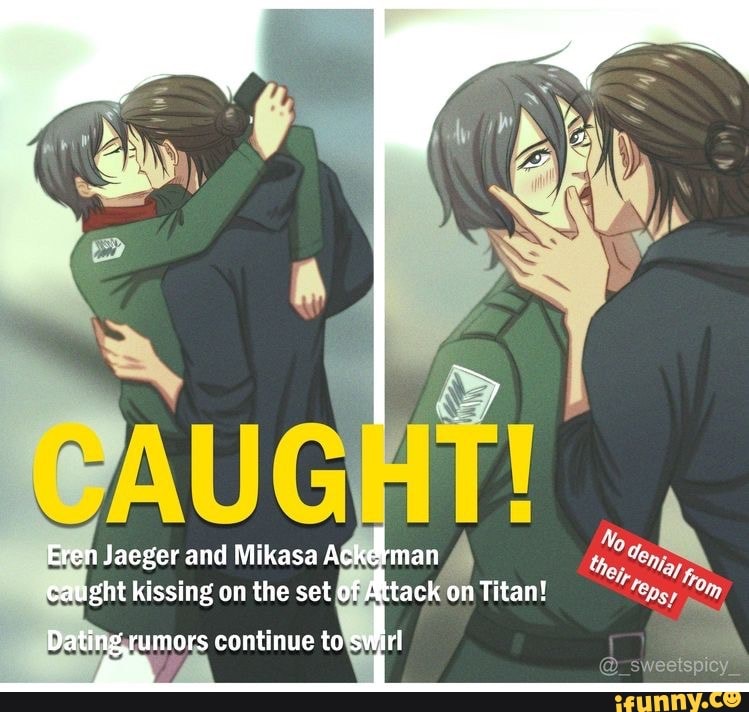 Detail Attack On Titan Mikasa And Eren Kiss Nomer 34