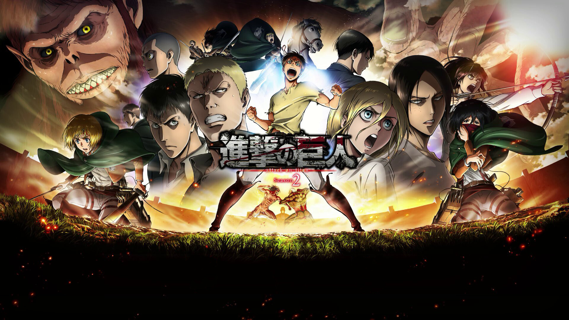 Detail Attack On Titan Season 2 Wallpaper Nomer 5