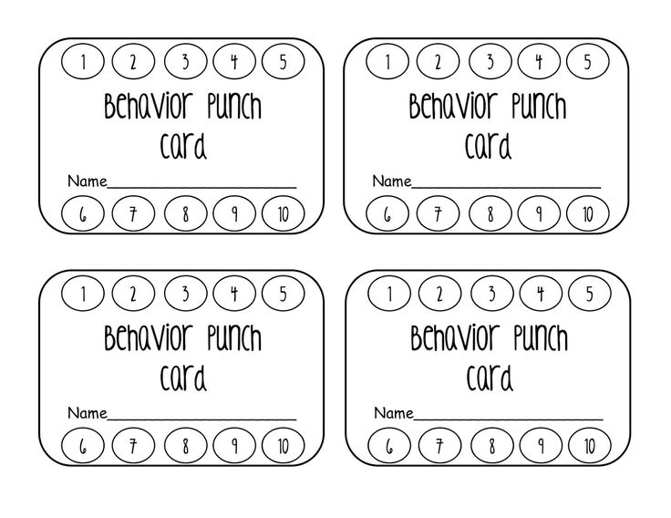 Detail Attendance Punch Card Template Nomer 14