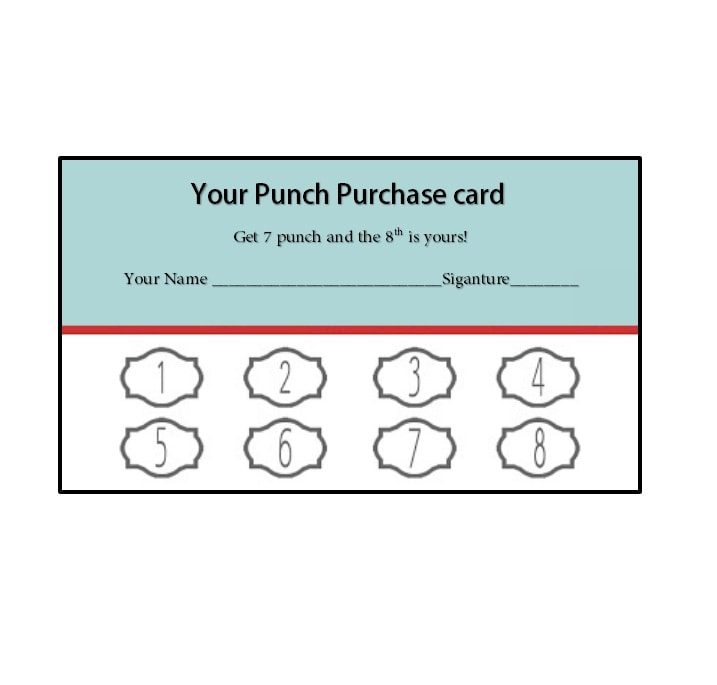 Detail Attendance Punch Card Template Nomer 9