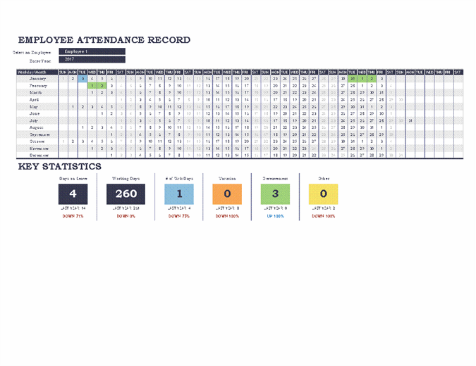 Detail Attendance Sheet Template Excel Nomer 11