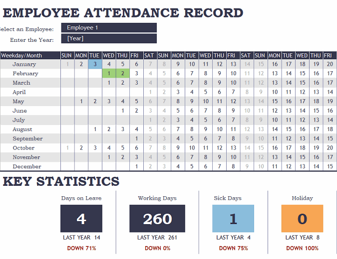 Detail Attendance Sheet Template Excel Nomer 31