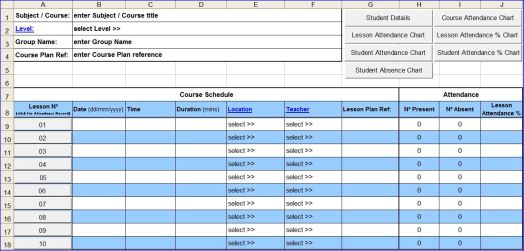 Detail Attendance Sheet Template Excel Nomer 33