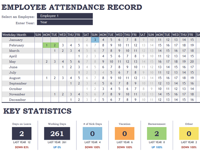 Detail Attendance Sheet Template Excel Nomer 54