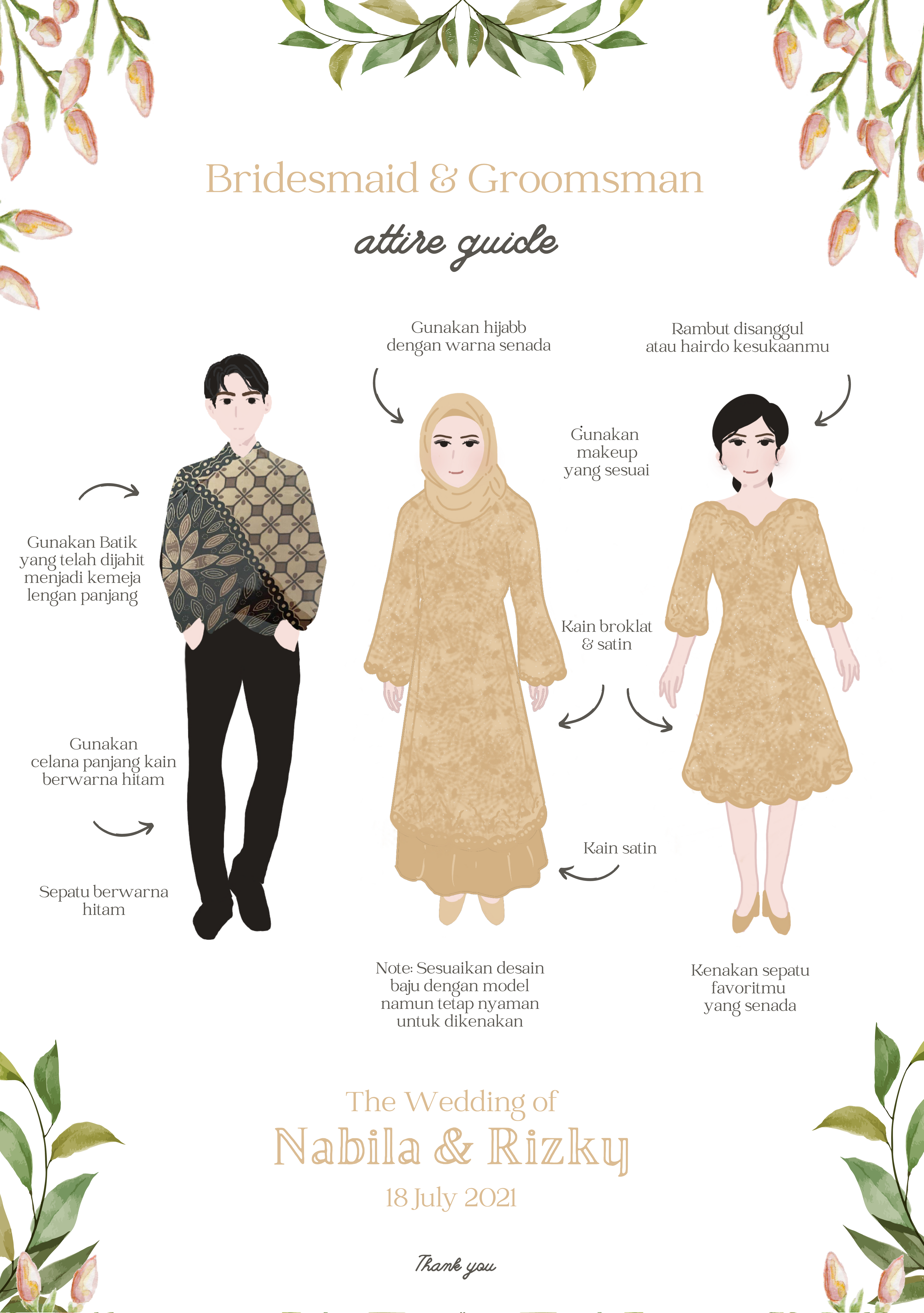 Download Attire Guide Bridesmaid Template Nomer 2