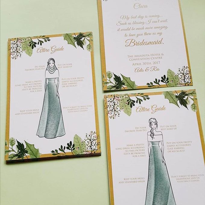 Detail Attire Guide Bridesmaid Template Nomer 12