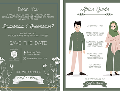 Detail Attire Guide Bridesmaid Template Nomer 5