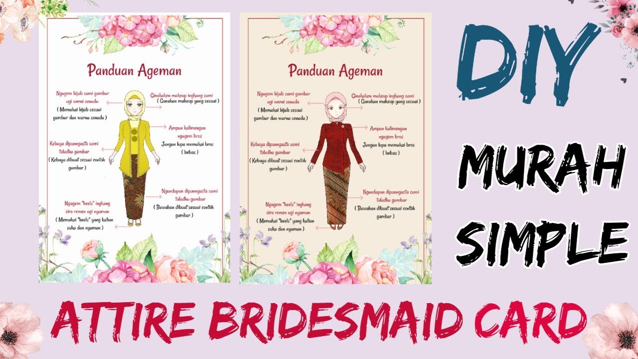 Detail Attire Guide Bridesmaid Template Nomer 45