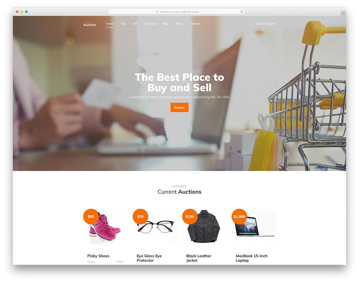 Detail Auction Html Template Nomer 3