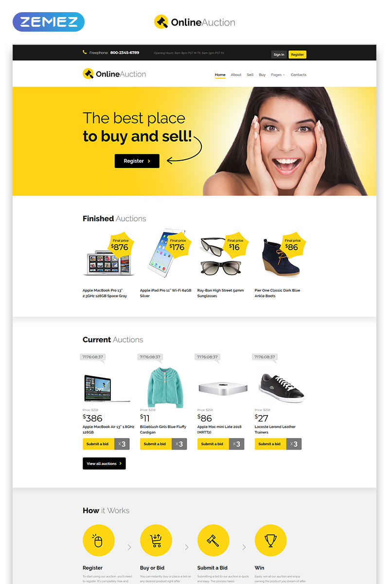 Detail Auction Html Template Nomer 5