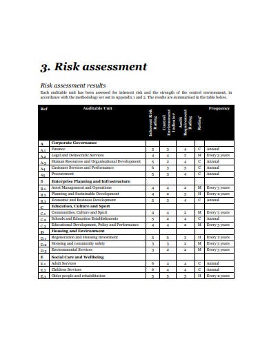 Detail Audit Risk Assessment Template Nomer 2