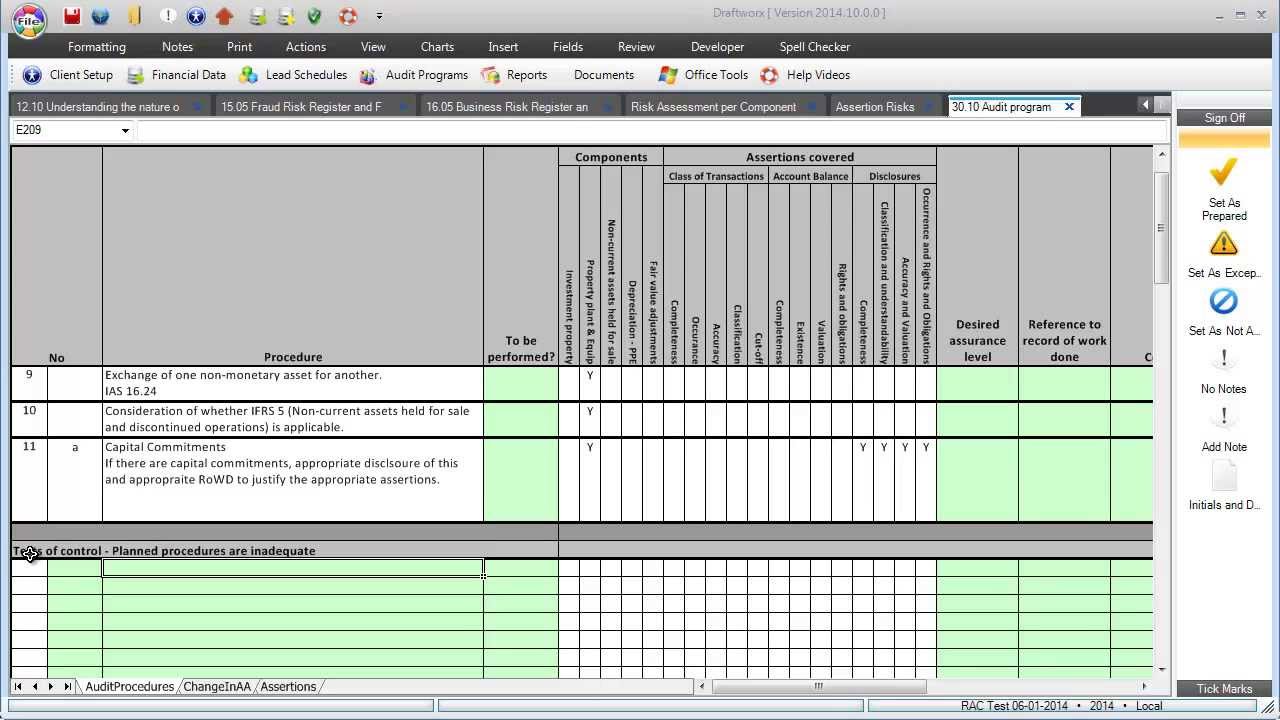 Detail Audit Risk Assessment Template Nomer 11