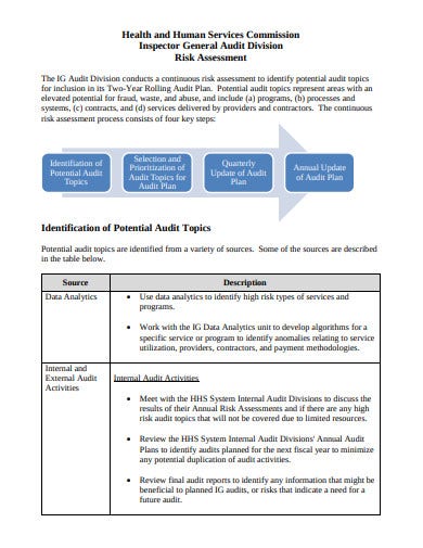 Detail Audit Risk Assessment Template Nomer 3