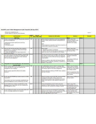 Detail Audit Risk Assessment Template Nomer 21