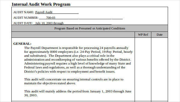 Detail Audit Working Paper Template Nomer 45