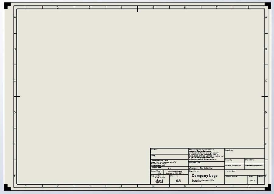 Detail Autocad A4 Title Block Template Download Free Nomer 20