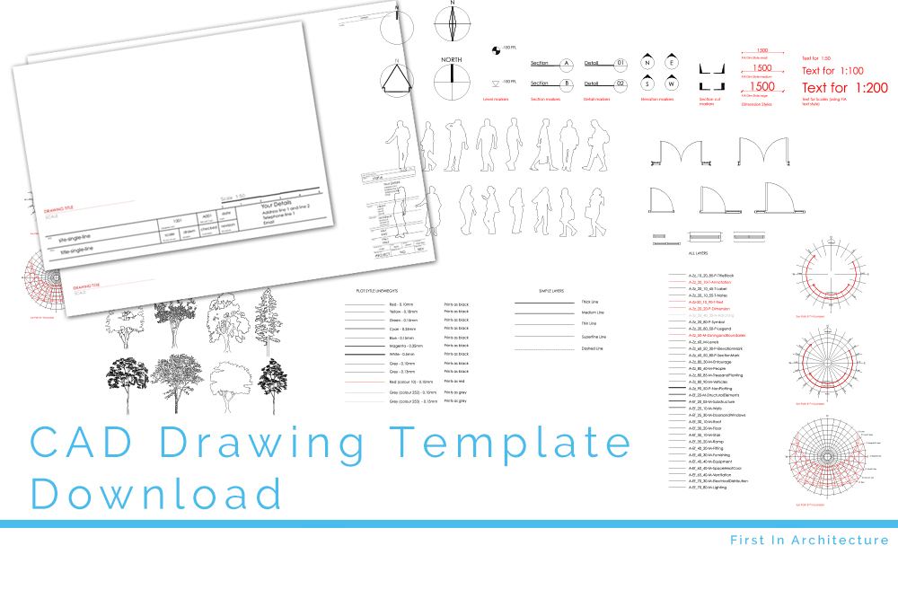 Detail Autocad Template Dwg Free Download Nomer 29