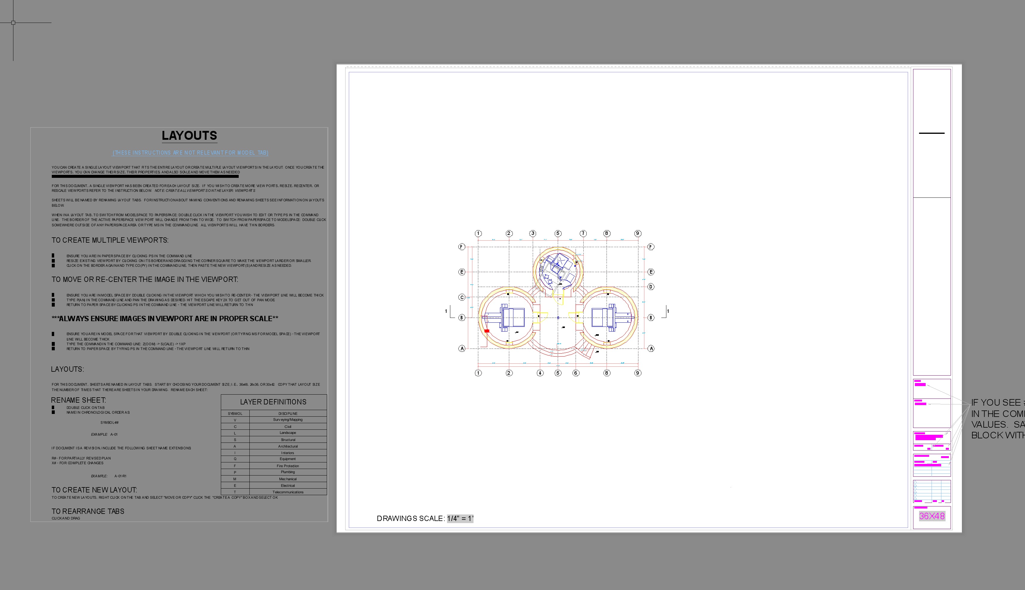 Detail Autocad Template Dwg Free Download Nomer 54