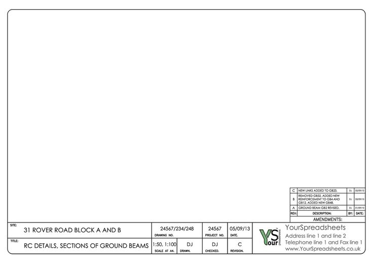 Detail Autocad Title Block Template Nomer 2