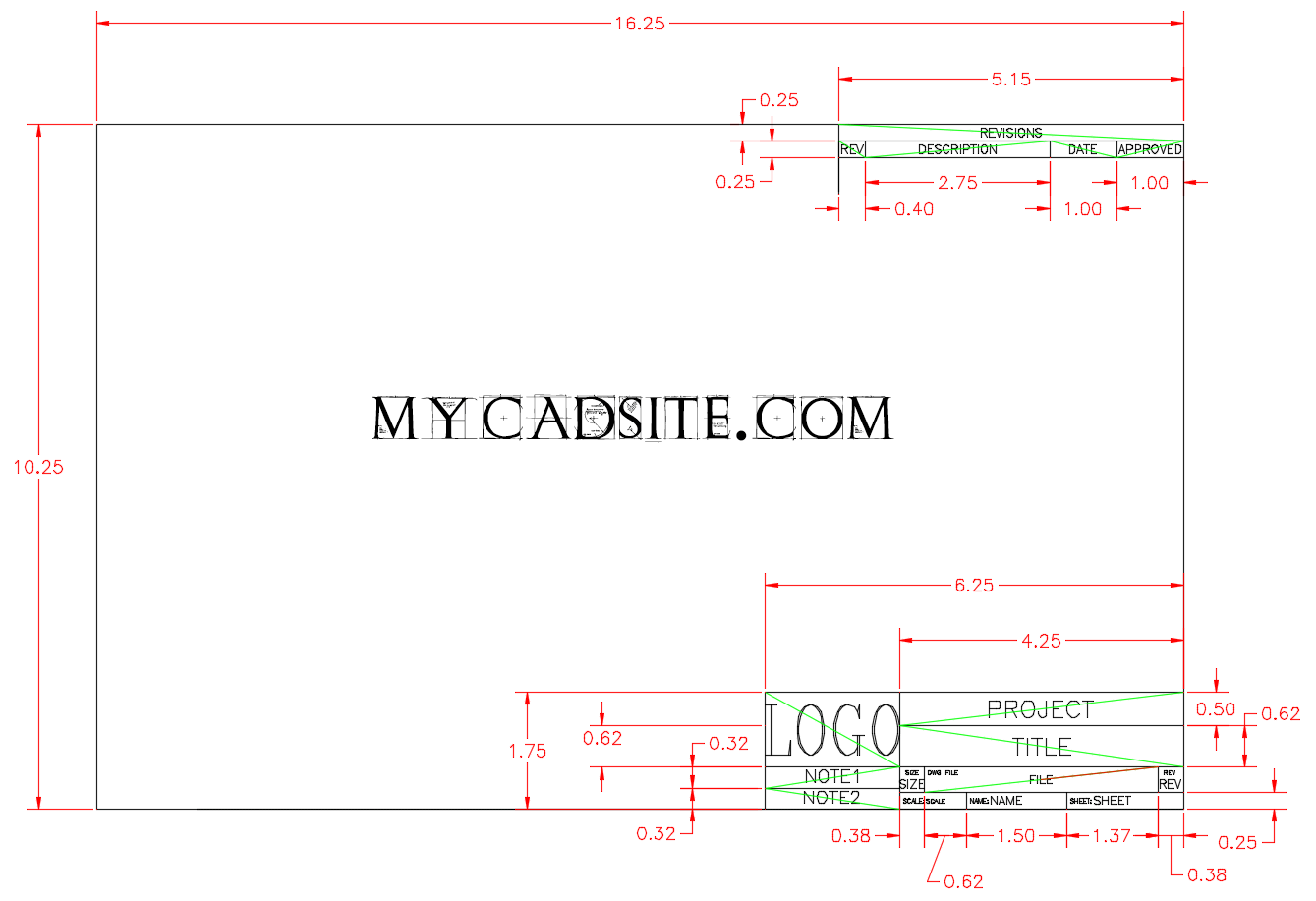 Detail Autocad Title Block Template Nomer 43