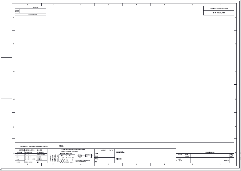 Detail Autocad Title Block Template Download Nomer 12