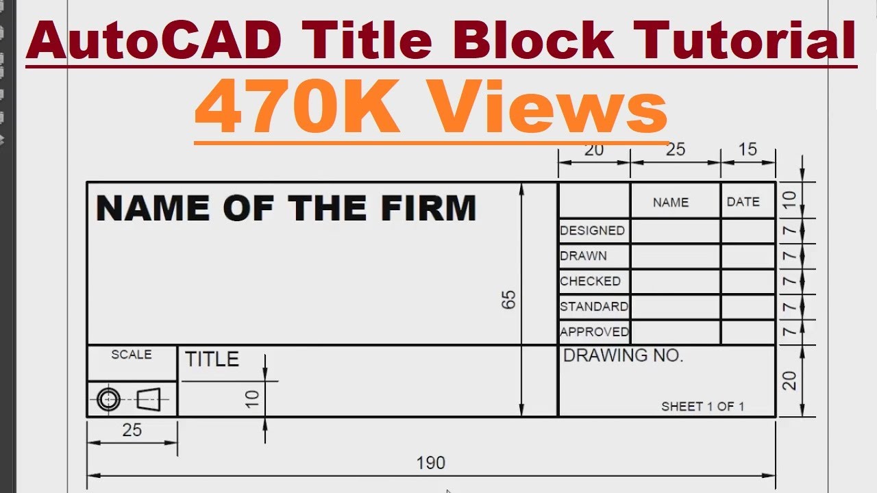Detail Autocad Title Block Template Download Nomer 18