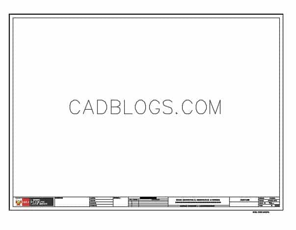 Detail Autocad Title Block Template Download Nomer 36