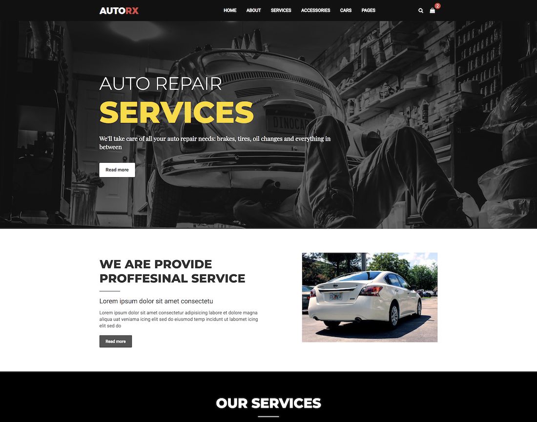 Automotive Web Template - KibrisPDR