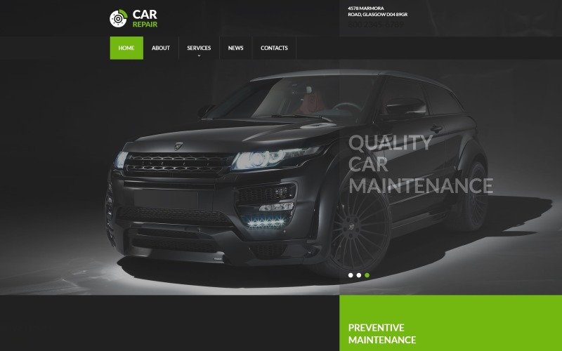 Detail Automotive Web Template Nomer 14