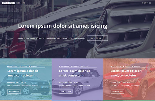 Detail Automotive Web Template Nomer 18