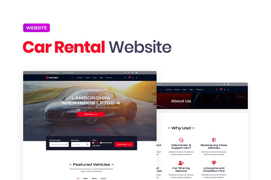 Detail Automotive Web Template Nomer 20