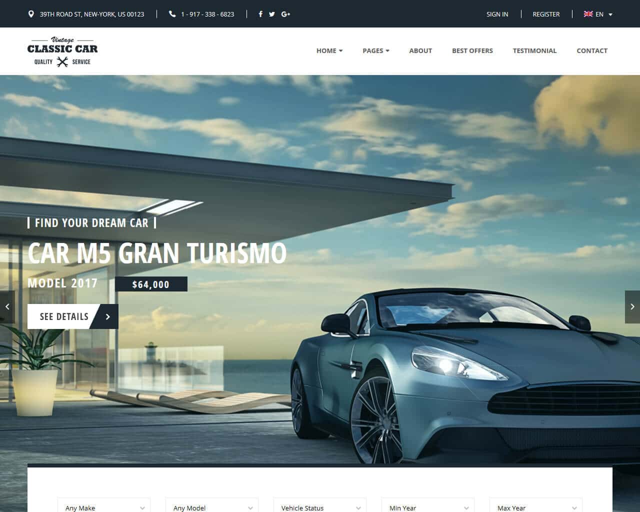 Detail Automotive Web Template Nomer 21