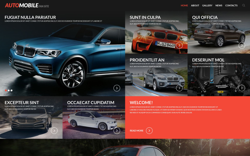 Detail Automotive Web Template Nomer 24