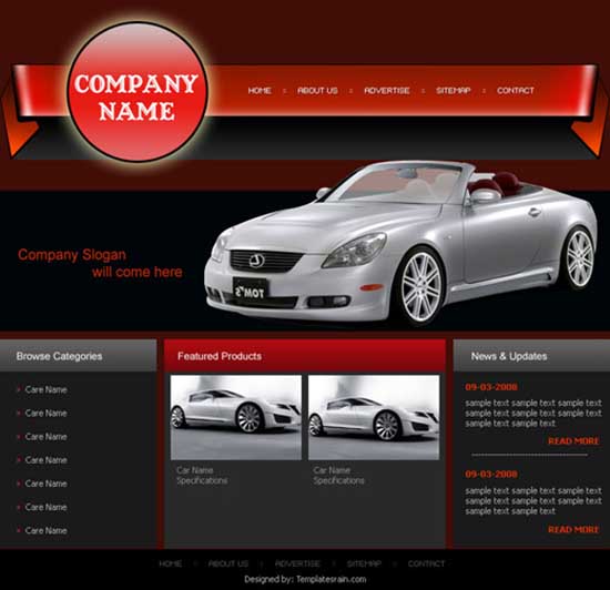 Detail Automotive Web Template Nomer 32