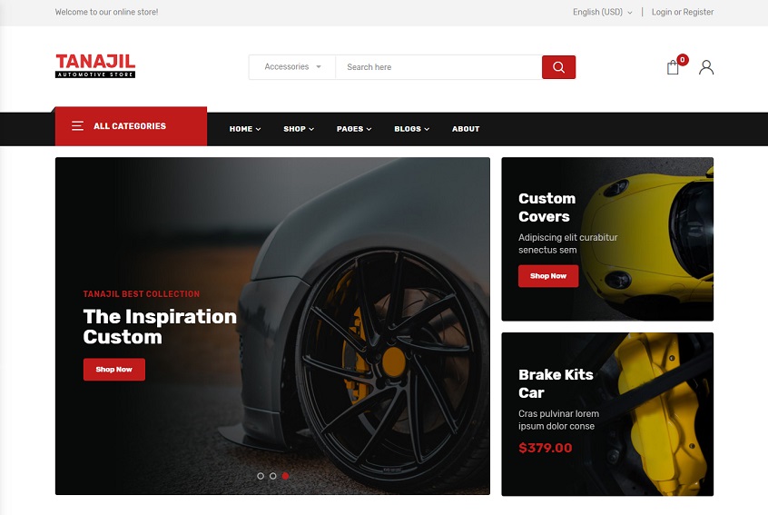 Detail Automotive Web Template Nomer 50