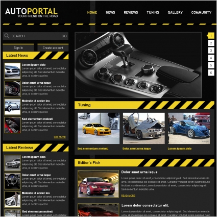 Detail Automotive Web Template Nomer 53