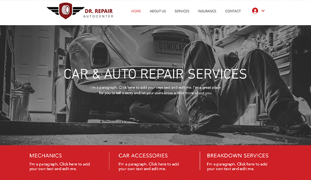 Detail Automotive Web Template Nomer 7