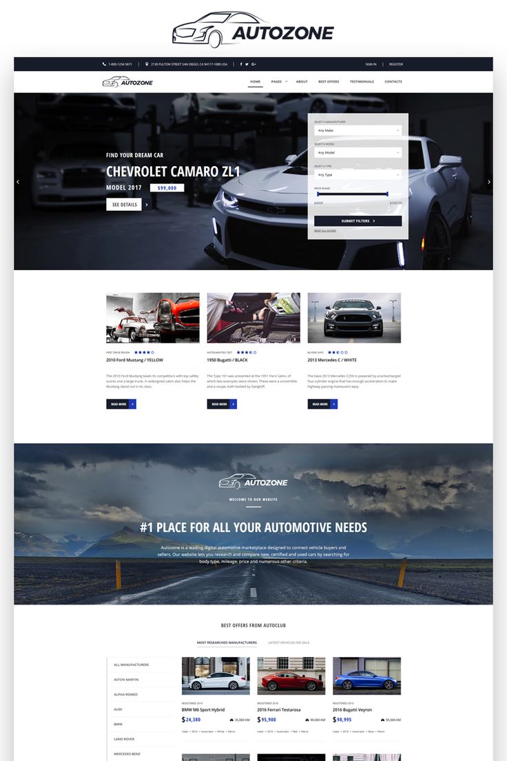 Detail Automotive Web Template Nomer 8