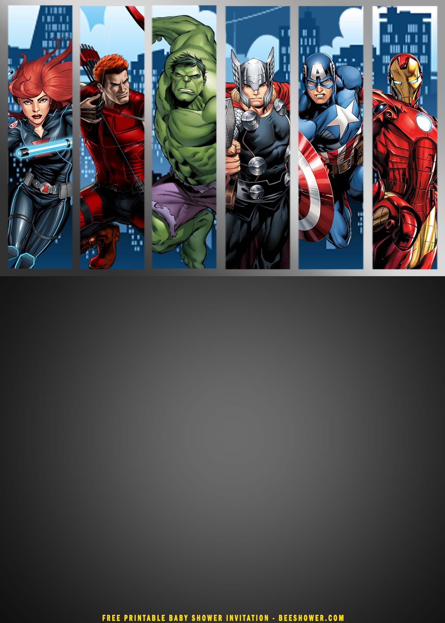 Detail Avengers Card Template Nomer 17