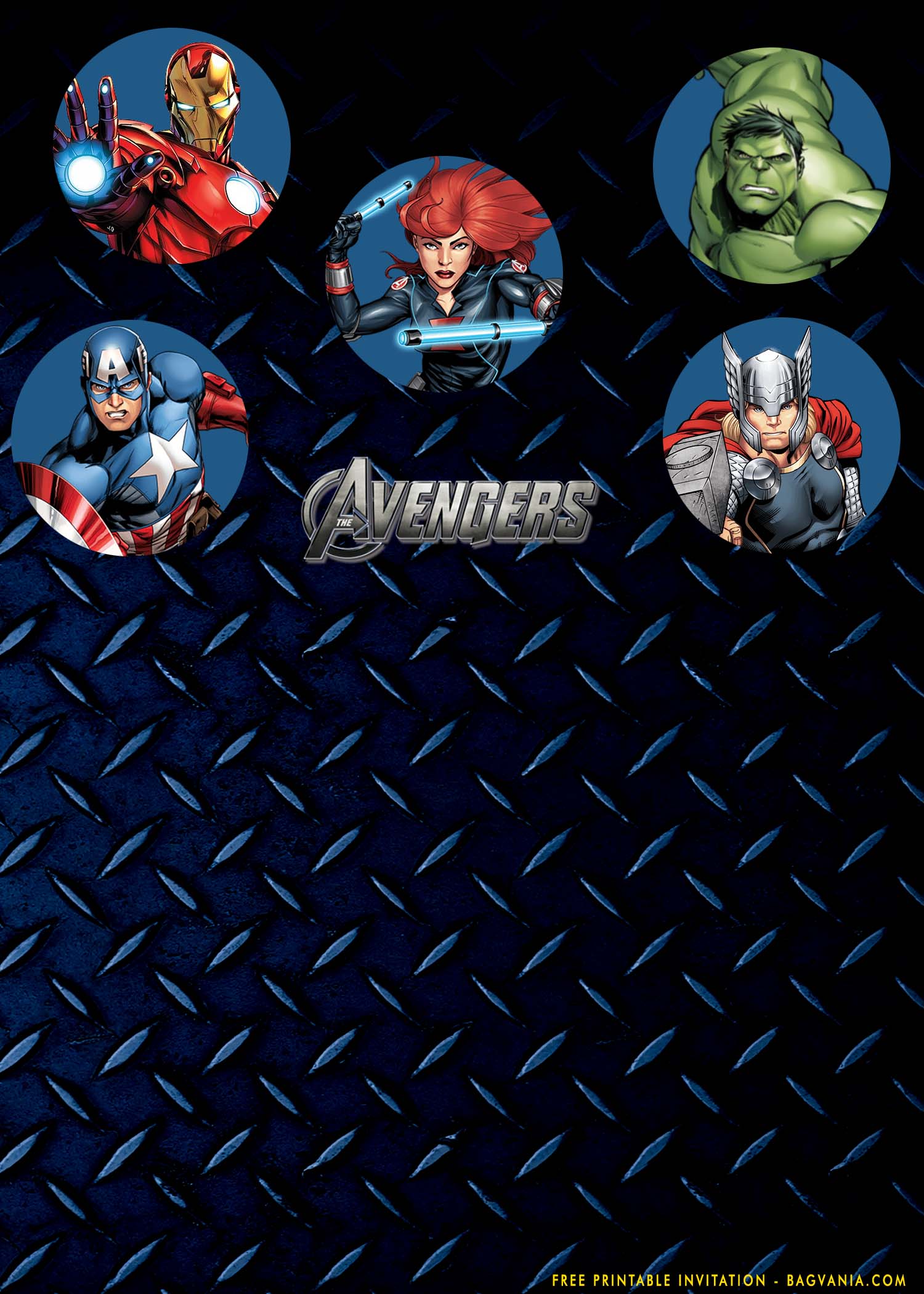 Detail Avengers Card Template Nomer 49